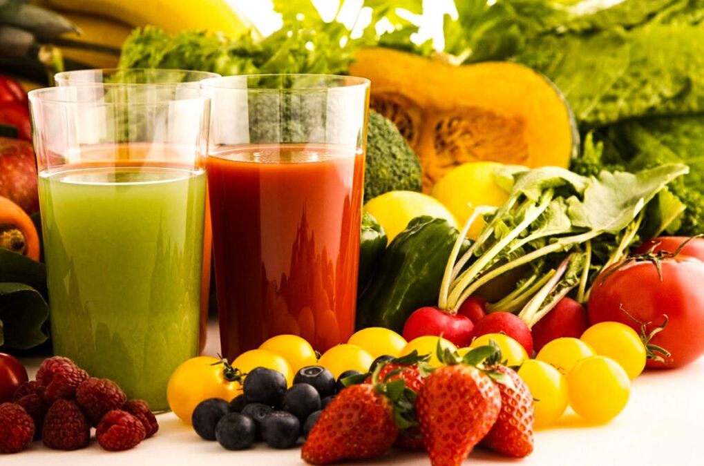Jus buah sareng sayuran pikeun leungitna beurat